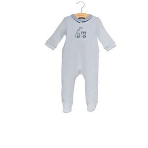 Briobebe BabyBoys Jumpsuit w/embroidered Train Size: 12 Months Color: Gray - New